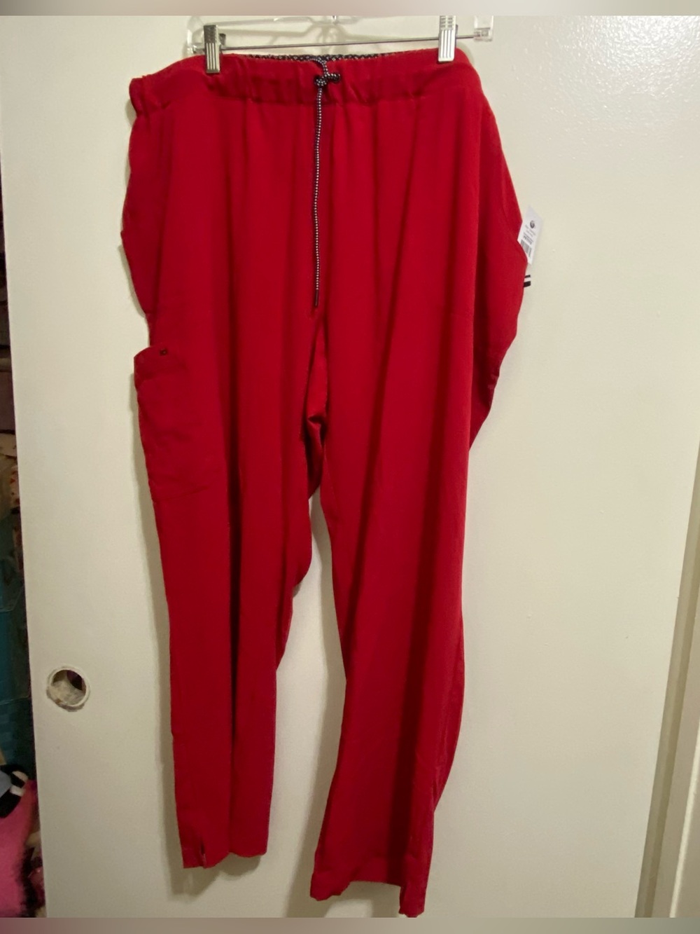 Koi Next Gen  Womens 3X 3XL P Petite Scrubs Scrub Pants Ruby Red New NWT